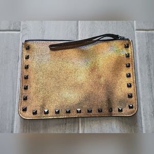 Rebecca Minkoff Gold Wristlet Clutch